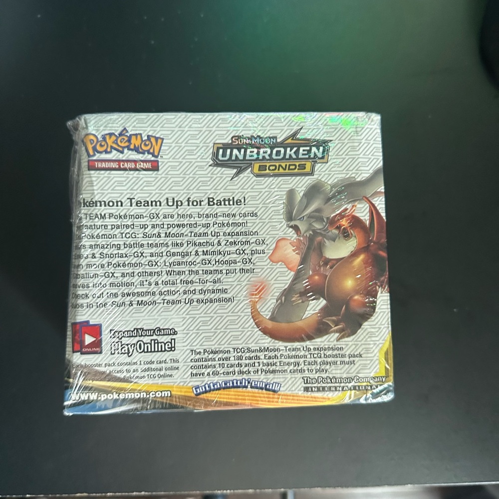 Pokémon unbroken bonds booster box